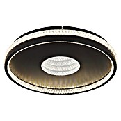 Globo Okrugla stropna LED svjetiljka Shirley  (30 W, Ø x V: 41 x 6,5 cm, Crna) | BAUHAUS