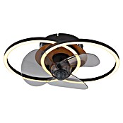 Globo Stropni ventilator s LED rasvjetom Karen  (Crna, 28 mm) | BAUHAUS