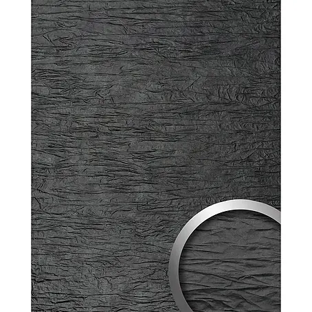 Wallface  Wandpaneel 24941 CRASHED CLASSY Black Wandverkleidung 3D seidenmatt schwarz 2,6 m2