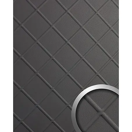 Wallface  Wandpaneel 19546 CORD Charcoal Light Wandverkleidung Leder Optik matt grau 2,6 m2
