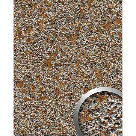 Wallface  Wandpaneel 28894 LAVA Wandpaneel Stein Optik Design kupfer-braun grau 2,60 qm