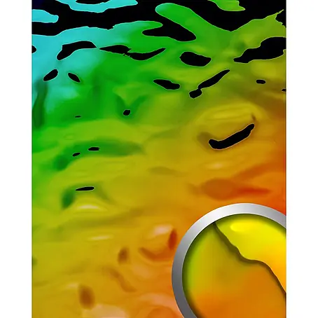 Wallface  Wandpaneel 27743 OCEAN Rainbow Wandpaneel Metall-Optik holographisch grün 2,6 m2