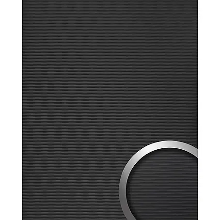 Wallface  Wandpaneel 24958 MOTION Graphite Black Wandverkleidung unifarben matt schwarz 2,6 m2