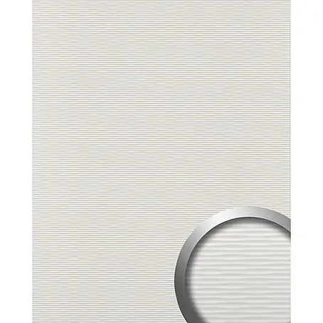 Wallface  Wandpaneel 24959 MOTION TWO Snow White Wandverkleidung unifarben matt weiß 2,6 m2