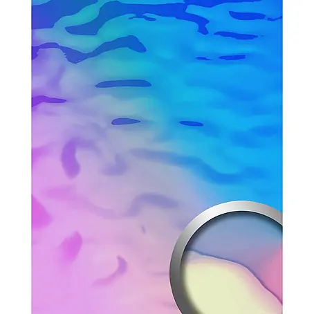 Wallface  Wandpaneel 27822 OCEAN Hollywood Blue Wandpaneel Metall-Optik holographisch 2,6 m2