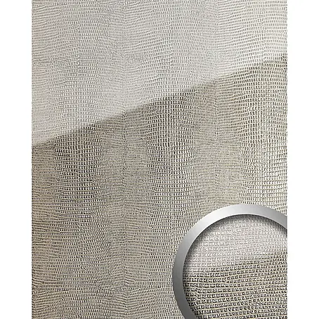 Wallface  Wandpaneel 16979 LEGUAN Wandpaneel Glas-Optik Luxus Dekor silber grau 2,60 qm