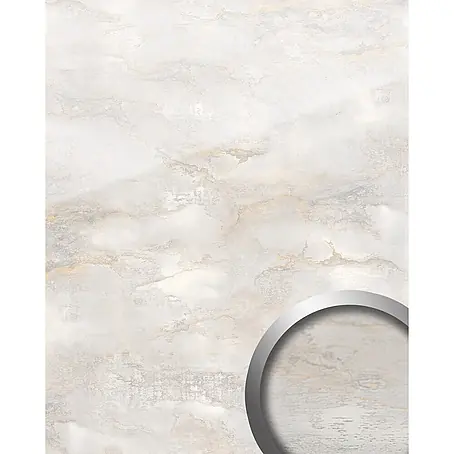Wallface  Wandpaneel 23180 GENESIS AR+ Wandverkleidung Naturstein Optik glänzend weiß 2,6 m2