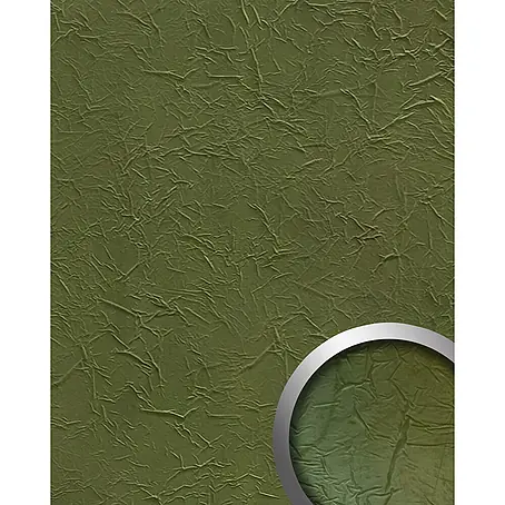 Wallface  Wandpaneel 22735 CREPA VELVET Avocado Wandverkleidung in Leder Optik matt grün 2,63 m2