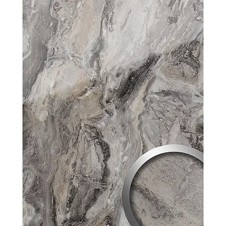 Wallface  Wandpaneel 19340 MARBLE ALPINE Wandverkleidung in Marmor Optik glänzend grau 2,6m2