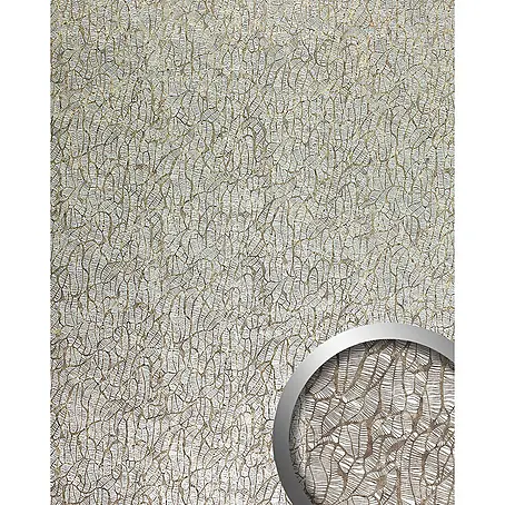 Wallface  Wandpaneel 17037 DECO MONSOON Wandpaneel Abstrakt Design Platte silber 2,60 qm