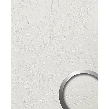Wallface  Wandpaneel 24943 CREPA Snow White Wandverkleidung 3D matt weiß 2,6 m2