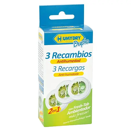 Humydry  Pack de recambios para el deshumidificador Mini Tab