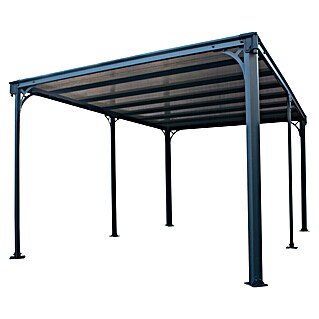 Palram – Canopia Pavillon Milano 4300 (B x T: 435,9 x 315,5 cm, Farbe Gestell: Anthrazit, Aluminium)