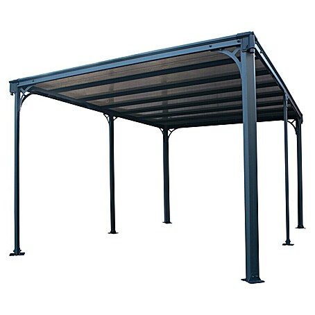 Palram – Canopia Pavillon Milano 4300 (B x T: 435,9 x 315,5 cm, Farbe Gestell: Anthrazit, Aluminium)