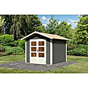 Karibu Gartenhaus Talkau 4 (274 x 270 cm, Wandstärke: 28 mm, Satteldach, Grau)