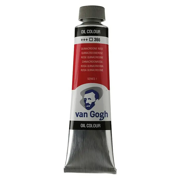 Talens Van Gogh Pintura al óleo - Rosa quinacridona, 40 ml, Tubo - Tubo de pintura al óleo Van Gogh, tono Quinacridone Rose 366, ideal para artistas. Pigmentos de alta calidad para obras vibrantes.