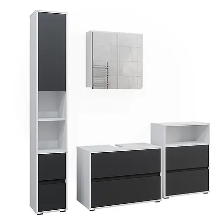 Badmöbel-Set Maltin 80 cm Weiß Art.-Nr. 41600