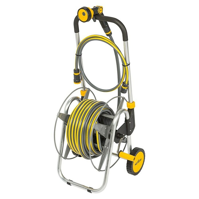 Neptun Premium Set kolica s crijevom i prskalicom Explorer  (Metal, Dužina crijeva: 30 m) | BAUHAUS