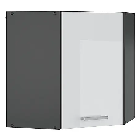 Vicco  Schrankküche R-Line Weiß Hochglanz