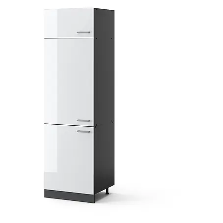Vicco  Schrankküche R-Line Weiß Hochglanz