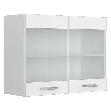 Vicco  Schrankküche R-Line Weiß Hochglanz