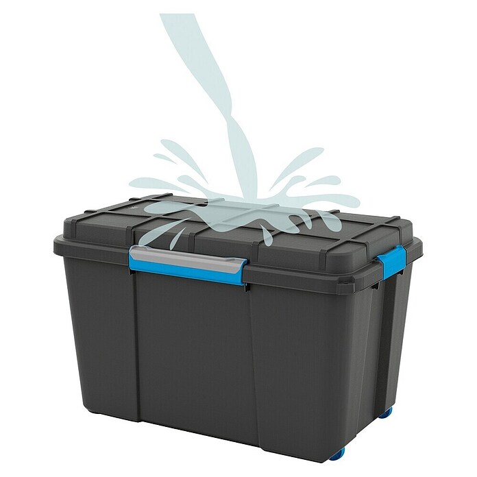 KIS Aufbewahrungsbox Scuba XL (L x B x H: 74 x 46 x 45 cm, Kunststoff, Anthrazit)