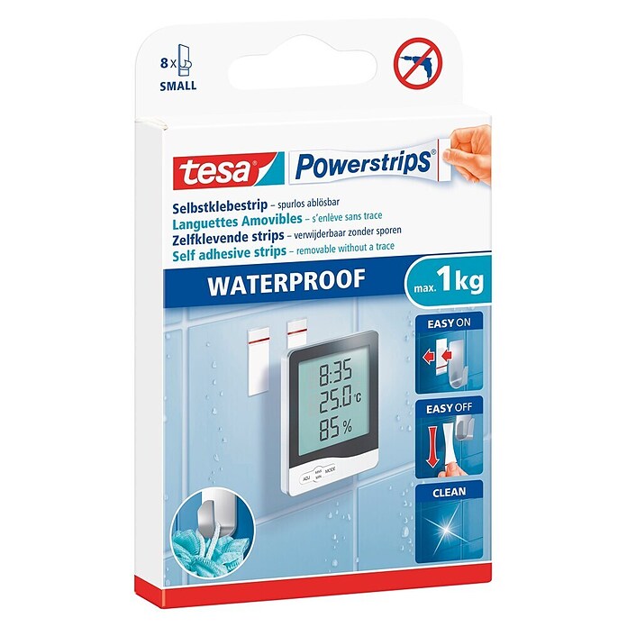 tesa Powerstrips Waterproof Selbstklebestrip (8 Stk.)
