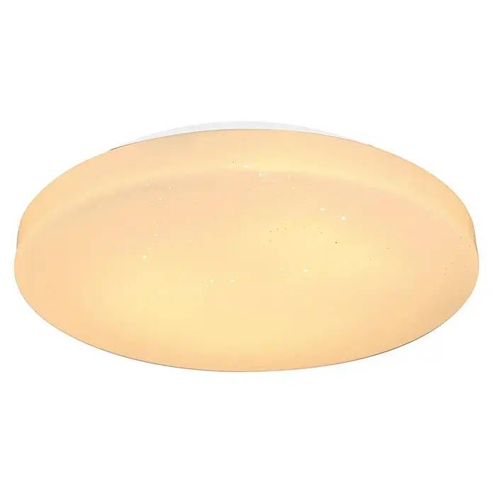 Tween Light LED-Deckenleuchte rund Skyler Star - 15 W, Ø x H: 35 x 7 cm, Weiß, Warmweiß - Die runde LED-Deckenleuchte mit Sterneneffekt sorgt für eine gemütliche Atmosphäre und eine stilvolle Beleuchtung in jedem Raum.