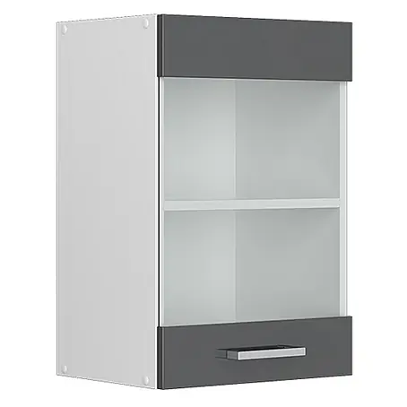 Vicco  Schrankküche R-Line Anthrazit Hochglanz