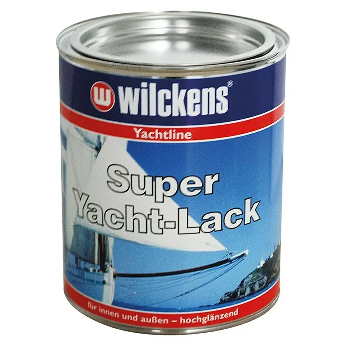 Wilckens Super Yachtlack - Enzianblau, 125 ml - Ein Farbbehälter von Wilckens Yachtline Super Yacht-Lack, ideal für Innen- und Außenanwendungen, mit hochglänzendem Finish für Boote.