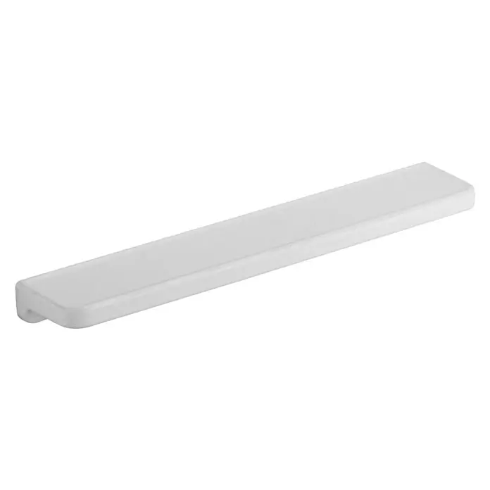 Geberit Renova Plan Badablage - Breite: 50 cm, Unbeschichtet, Keramik, Weiß - Weiße Möbelgriffleiste. Elegantes, modernes Design, ideal für Schubladen und Schränke. Schlichte Optik für jeden Wohnbereich.
