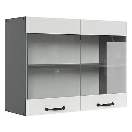 Vicco  Schrankküche R-Line Weiß Landhaus