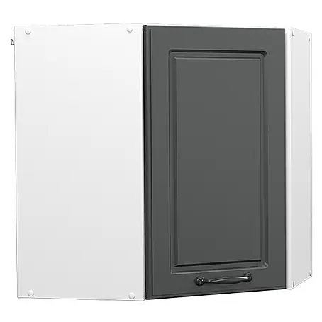 Vicco  Schrankküche R-Line Anthrazit Landhaus
