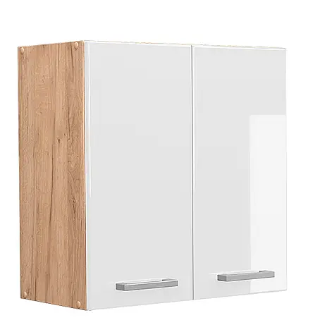 Vicco  Schrankküche R-Line Weiß Hochglanz