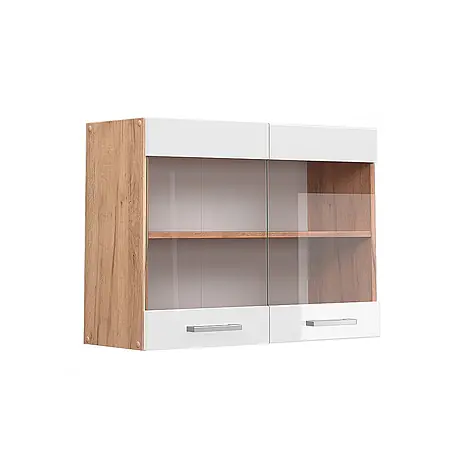 Vicco  Schrankküche R-Line Weiß Hochglanz