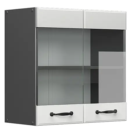 Vicco  Schrankküche R-Line Weiß Landhaus