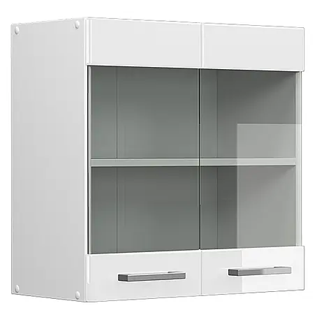 Vicco  Schrankküche R-Line Weiß Hochglanz