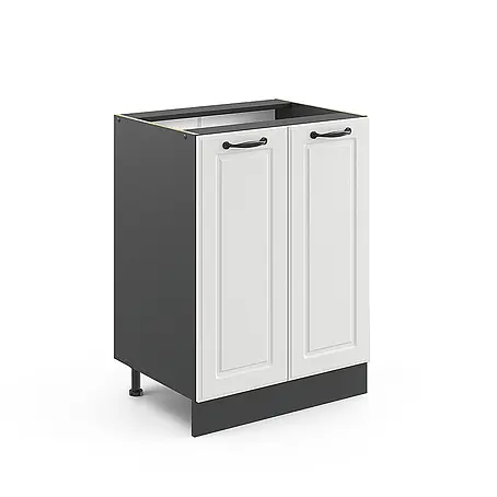 Vicco  Schrankküche R-Line Weiß Landhaus ohne Arbeitsplatte