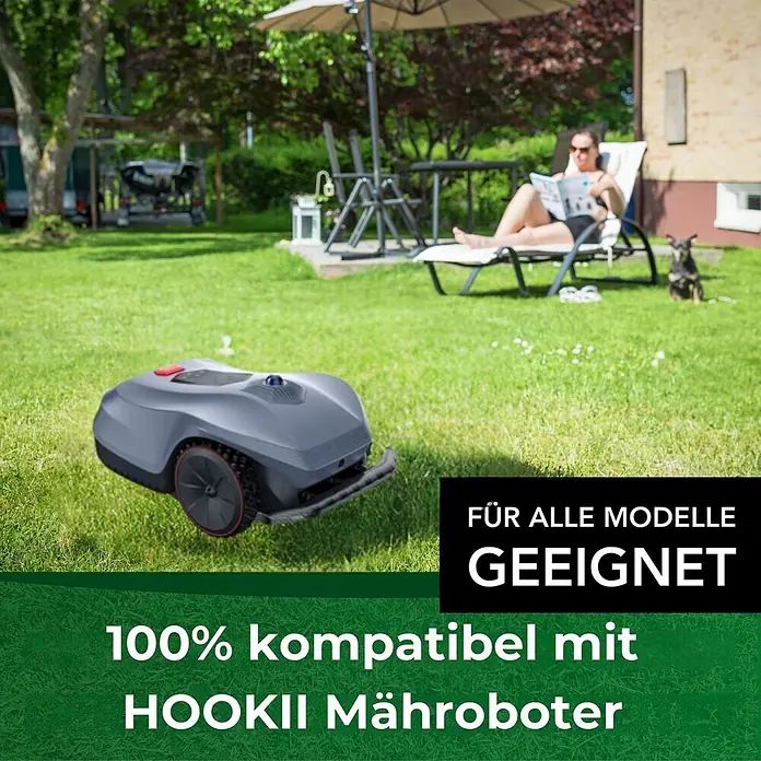 Genisys Ersatzmesser-Set für Mähroboter - Passend für: für Hookii, 10 Stk. - Grauer Mähroboter, 100% kompatibel mit HOOKII.
