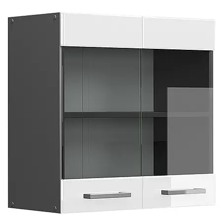 Vicco  Schrankküche R-Line Weiß Hochglanz