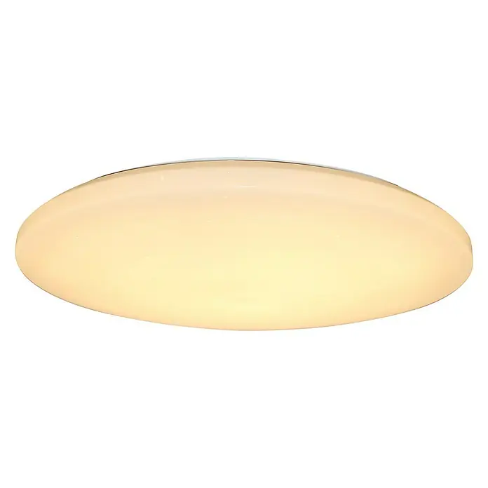 Tween Light LED-Deckenleuchte rund Skyler Star Big - 85 W, Ø x H: 90 x 10 cm, Weiß, Mehrfarbig - Nahaufnahme einer runden LED-Deckenleuchte mit warmweißem Licht und schlankem Design, ideal für moderne Innenräume.