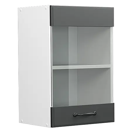Vicco  Schrankküche R-Line Anthrazit Landhaus
