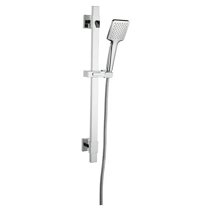 Mixomat Brausegarnitur Laksfors - Art Strahl: Sanfter Duschregen, Chrom - Duschstangenset mit Handbrause und Brauseschlauch. Elegantes Design für moderne Badezimmer, hochwertige Verarbeitung und einfache Montage.
