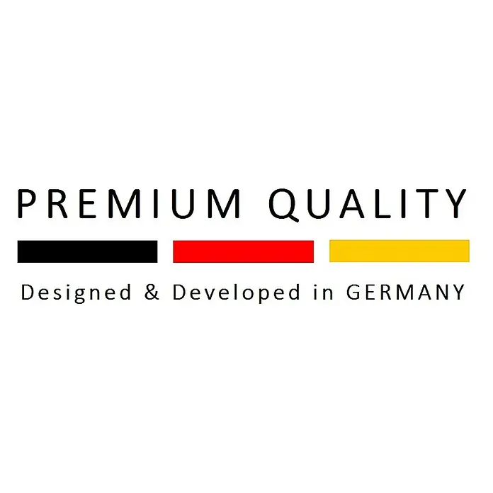 Genisys Ersatzmesser-Set für Mähroboter - Passend für: Gardena, Husqvarna Automower, Yard Force, Segway, 30 Stk. - Premium Qualität. Entworfen & entwickelt in Deutschland, symbolisiert durch die deutsche Flagge.