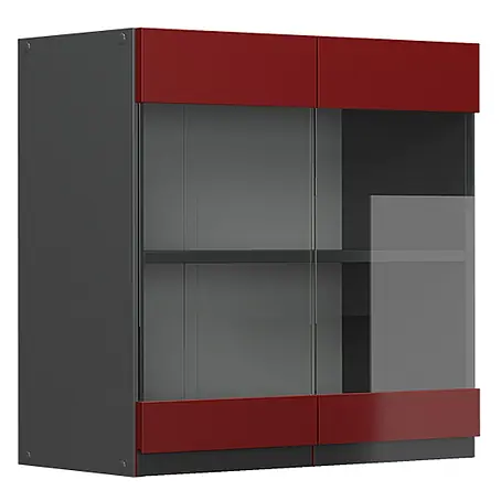 Vicco  Schrankküche R-Line Rot J-Shape