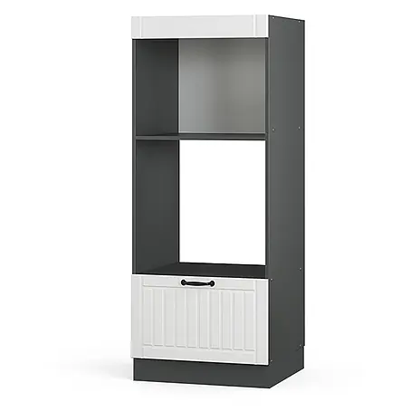 Vicco  Schrankküche Fame-Line Weiß Landhaus offen