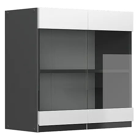 Vicco  Schrankküche R-Line Weiß J-Shape