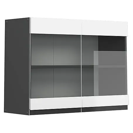 Vicco  Schrankküche R-Line Weiß J-Shape