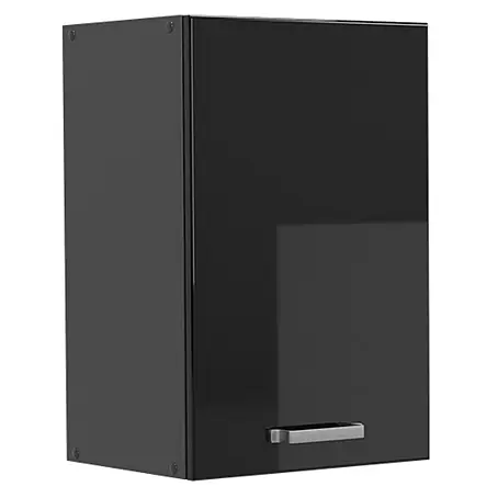 Vicco Hängeschrank R-Line, Schwarz Hochglanz, 40 cm