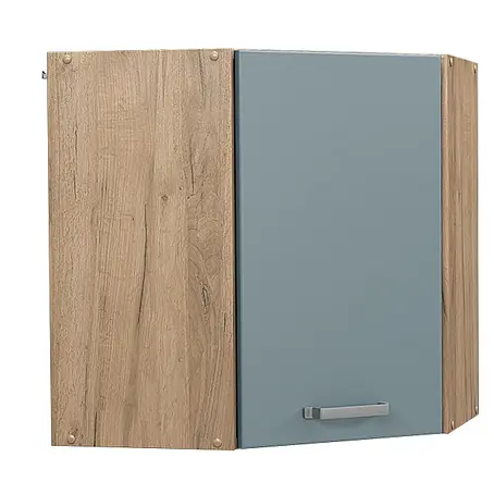 Vicco  Schrankküche R-Line Blau-Grau